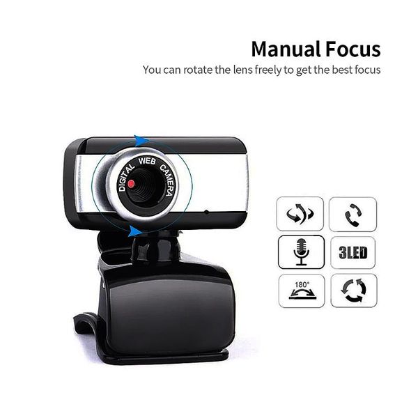 webcams usb webcam camera 480p manual focus web drive-with external microphone for video chat online conference
webcams usb webcam camera 480p manual focus web drive-with external microphone for video chat online conference