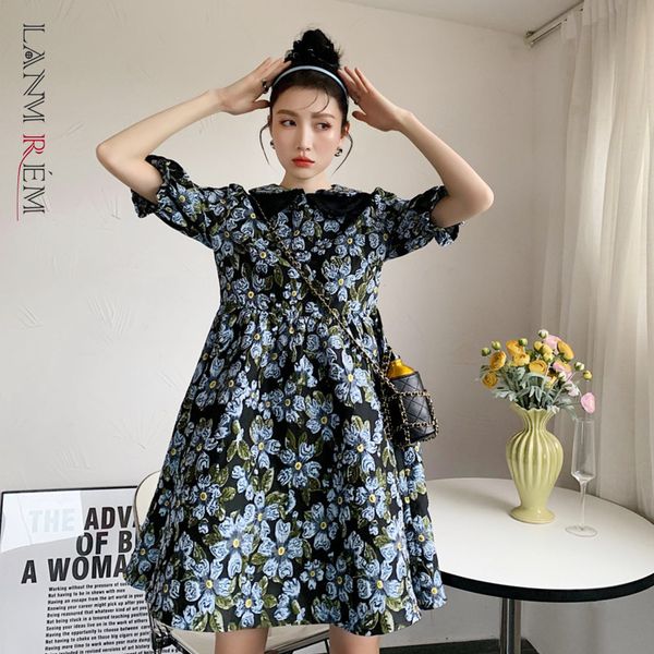 women dress jacquard double-layer collar high waist printing temperament loose fit fashion tide summer 2h899 210507, Black;gray
women dress jacquard double-layer collar high waist printing temperament loose fit fashion tide summer 2h899 210507, Black;gray