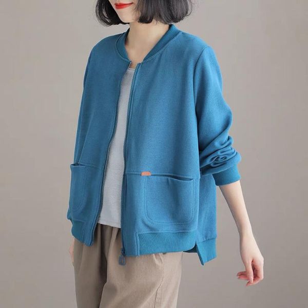 women's jackets casual solid color coat spring and autumn 2021 korean version loose plus size simple splicing women jacket, Black;brown
women's jackets casual solid color coat spring and autumn 2021 korean version loose plus size simple splicing women jacket, Black;brown