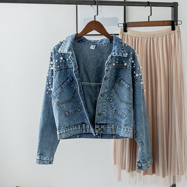 women's jackets 2021 autumn frizzy brem pants short female style korean turn-down collar split denim jacket sleeve long, Black;brown
women's jackets 2021 autumn frizzy brem pants short female style korean turn-down collar split denim jacket sleeve long, Black;brown