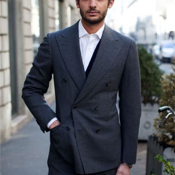 men's suits & blazers elegant dark gray males wear daily custom work double breasted wedding party tuxedo graduation blazer (jacket + p, White;black
men's suits & blazers elegant dark gray males wear daily custom work double breasted wedding party tuxedo graduation blazer (jacket + p, White;black