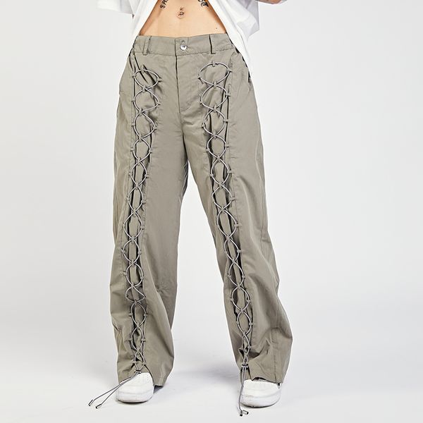 men's pants strap drawstring straight streetwear mens casual trousers harajuku oversize retro solid baggy elastic waist cargo qphu, Black
men's pants strap drawstring straight streetwear mens casual trousers harajuku oversize retro solid baggy elastic waist cargo qphu, Black
