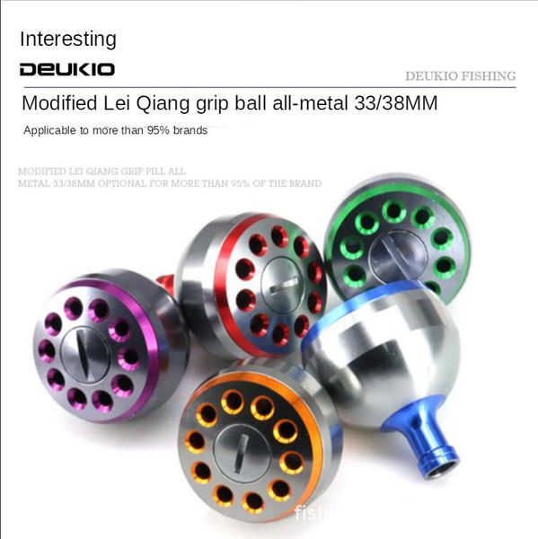 deukio fishing reel accessories full metal grip cnc carved craft crank handle modified gear multicolor baitcasting reels
deukio fishing reel accessories full metal grip cnc carved craft crank handle modified gear multicolor baitcasting reels