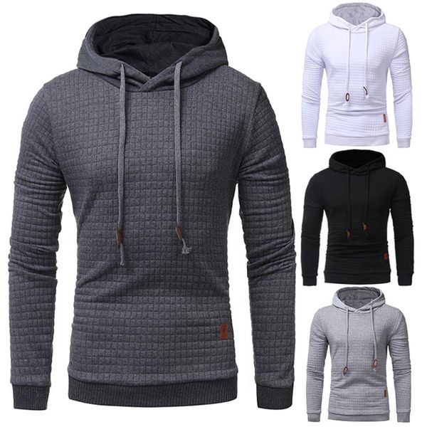 men's hoodies & sweatshirts long sleeve hooded plaid sweatshirt autumn slim casual sweatershirts blouse free, Black
men's hoodies & sweatshirts long sleeve hooded plaid sweatshirt autumn slim casual sweatershirts blouse free, Black