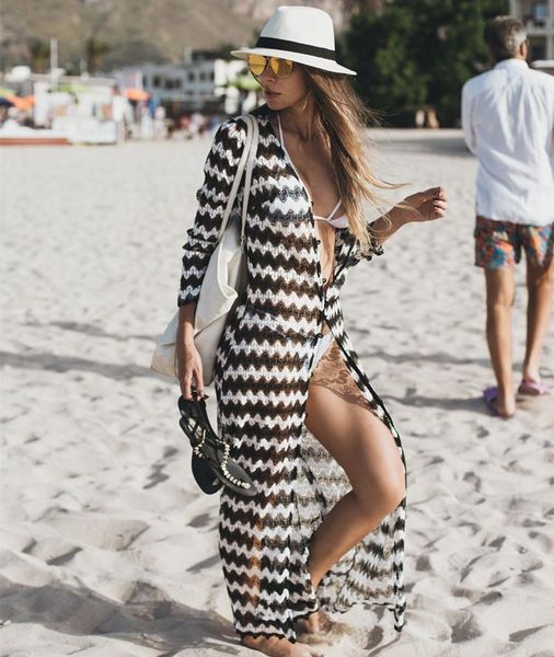 women's swimwear beach dress pareo tunic robe bikini cover striped knitted women toalhas de praia mulher black lace up strand, White;black
women's swimwear beach dress pareo tunic robe bikini cover striped knitted women toalhas de praia mulher black lace up strand, White;black