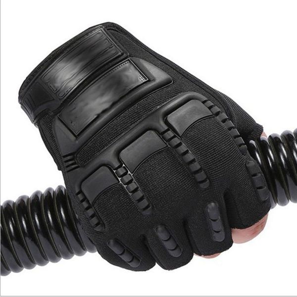 pair wear resistant anti slip fitness riding wrist support tactical training outdoor half finger sports gloves silicone gasket cycling, Black
pair wear resistant anti slip fitness riding wrist support tactical training outdoor half finger sports gloves silicone gasket cycling, Black