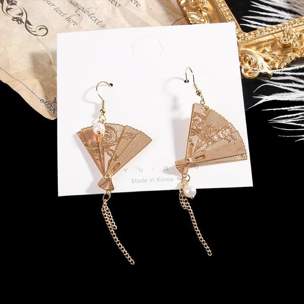 dangle & chandelier chinese style folding fan modeling hanging women's earrings fashion simple prevent allergy ear hook exquisite 2021, Silver
dangle & chandelier chinese style folding fan modeling hanging women's earrings fashion simple prevent allergy ear hook exquisite 2021, Silver