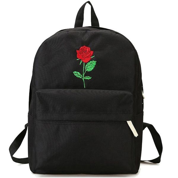 backpack canvas lapwomen girls travel bag white/black rose embroidery rucksack teenagers female school mochilas
backpack canvas lapwomen girls travel bag white/black rose embroidery rucksack teenagers female school mochilas