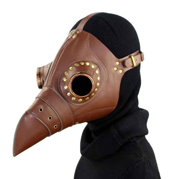 party masks vintage punk rock rivet brown pu leather steampunk mask plague bird long beak cosplay halloween cosstume accessories
party masks vintage punk rock rivet brown pu leather steampunk mask plague bird long beak cosplay halloween cosstume accessories