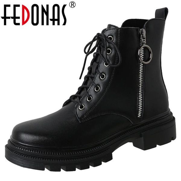boots fedonas side zipper ankle genuine leather cross tied chunky heels pumps female winter office lady shoes woman, Black
boots fedonas side zipper ankle genuine leather cross tied chunky heels pumps female winter office lady shoes woman, Black