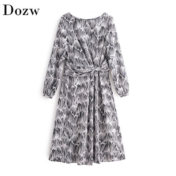 stylish fashion zebra print midi dress women o-neck long sleeve casual dress bow tie split vintage printed dresses vestidos 210414, Black;gray
stylish fashion zebra print midi dress women o-neck long sleeve casual dress bow tie split vintage printed dresses vestidos 210414, Black;gray