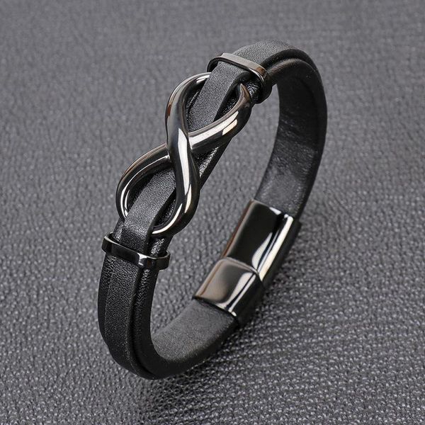 charm bracelets mkendn black titanium stainless steel magnetic leather bracelet men women infinity jewelry power bangels friendship gifts, Golden;silver
charm bracelets mkendn black titanium stainless steel magnetic leather bracelet men women infinity jewelry power bangels friendship gifts, Golden;silver
