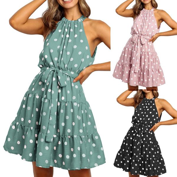 plus size women sleeveless ruffled halter dots print waist belt a line mini dress dots print waist belt a line dress clothing, Black;gray
plus size women sleeveless ruffled halter dots print waist belt a line mini dress dots print waist belt a line dress clothing, Black;gray