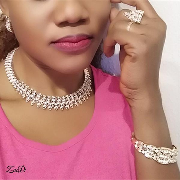 earrings & necklace zuodi dubai gold bridal jewelry sets wholesale nigerian wedding woman accessories set fashion african beads, Silver
earrings & necklace zuodi dubai gold bridal jewelry sets wholesale nigerian wedding woman accessories set fashion african beads, Silver