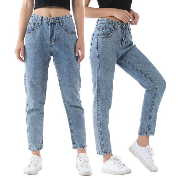 women's jeans fashion womens pocket high waist casual beach bottom plain button loose fit dailywear, Blue
women's jeans fashion womens pocket high waist casual beach bottom plain button loose fit dailywear, Blue