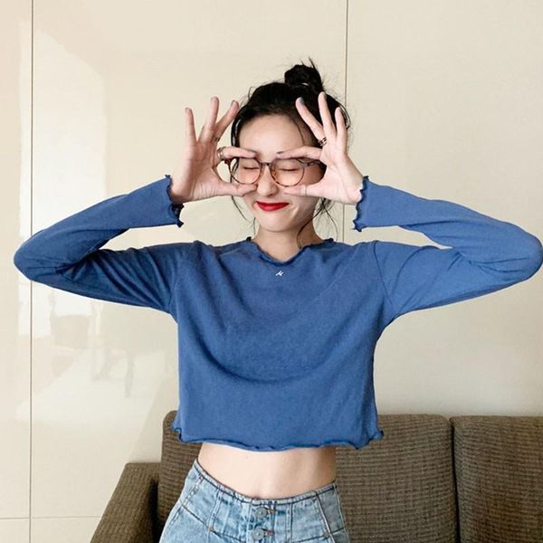 women's sweaters fashion women solid color round neck pullover long sleeve casual loose short section, White;black
women's sweaters fashion women solid color round neck pullover long sleeve casual loose short section, White;black