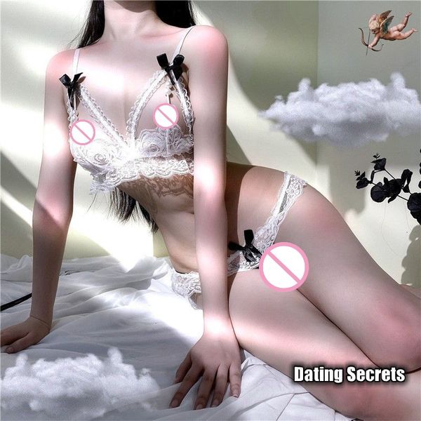 costumes style underwear from off gear dew pearl three-point leakage pp passion transparent pajama set extreme temptation new, Black
costumes style underwear from off gear dew pearl three-point leakage pp passion transparent pajama set extreme temptation new, Black