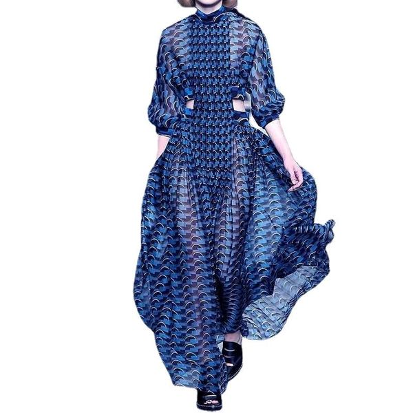 casual dresses summer print dress for women stand collar long sleeve high waist hollow out midi female fashion 2021, Black;gray
casual dresses summer print dress for women stand collar long sleeve high waist hollow out midi female fashion 2021, Black;gray