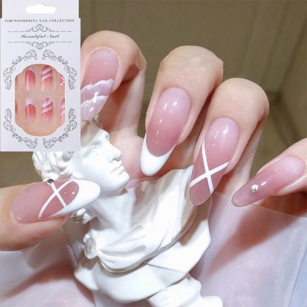 24pcs detachable false nails french oval head wearable fake full cover artificial nail tips head/long ballerina, Red;gold
24pcs detachable false nails french oval head wearable fake full cover artificial nail tips head/long ballerina, Red;gold