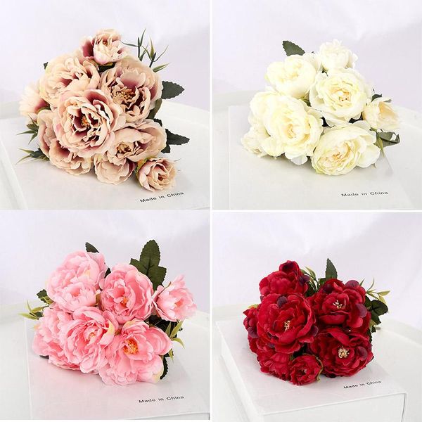 multi-color beautiful 5 big heads 2 small buds retro peony fake flower silk bouquet family wedding diy decoration da decorative flowers & wr
multi-color beautiful 5 big heads 2 small buds retro peony fake flower silk bouquet family wedding diy decoration da decorative flowers & wr
