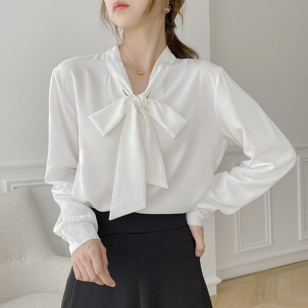 women's blouses & shirts white long sleeve blouse spring autumn elegant bow office ladies shirt female casual korean chiffon camisas mu
women's blouses & shirts white long sleeve blouse spring autumn elegant bow office ladies shirt female casual korean chiffon camisas mu