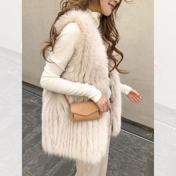 women's fur & faux vest coat luxury warm women vests winter fashion coats jacket gilet veste femme y20, Black
women's fur & faux vest coat luxury warm women vests winter fashion coats jacket gilet veste femme y20, Black