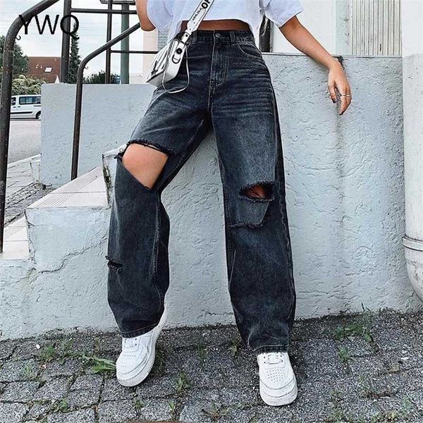 ripped women jeans wide leg long cargo pants ladies black boyfriend jeans high waist vintage korean lady trousers baggy jeans 211111, Blue
ripped women jeans wide leg long cargo pants ladies black boyfriend jeans high waist vintage korean lady trousers baggy jeans 211111, Blue