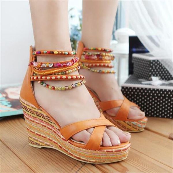 women sandals high heels summer shoes pu slip on zip 9.5cm wedges round toe shallow back strap blue, Black
women sandals high heels summer shoes pu slip on zip 9.5cm wedges round toe shallow back strap blue, Black