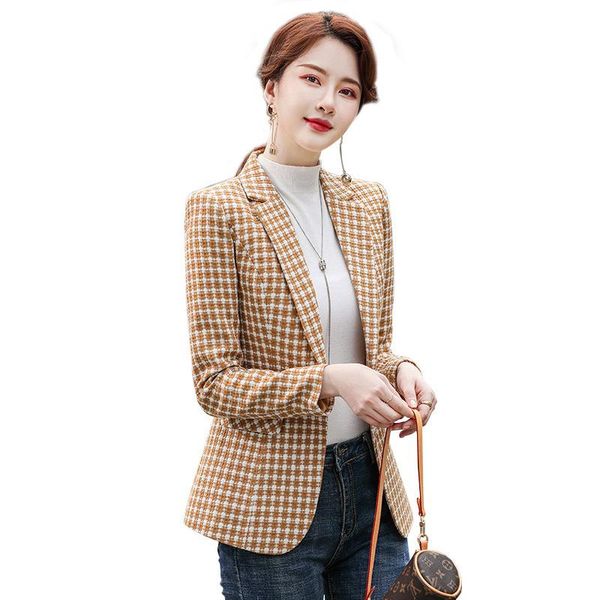 women's suits & blazers autumn style plaid suit women's professional long-sleeved slim work female ol blazer, White;black
women's suits & blazers autumn style plaid suit women's professional long-sleeved slim work female ol blazer, White;black