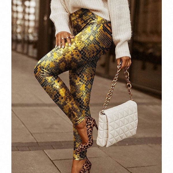 women's fashion leggings elastic waist print full length pants casual weekend micro-elastic leopard snake print pu comfort mid waist sl, Black
women's fashion leggings elastic waist print full length pants casual weekend micro-elastic leopard snake print pu comfort mid waist sl, Black