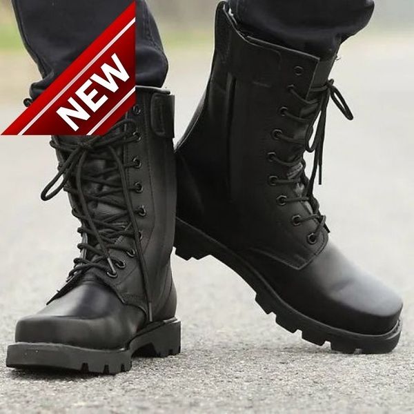 boots men's leather combat martin plush warm high outdoor shoes single cotton, Black
boots men's leather combat martin plush warm high outdoor shoes single cotton, Black