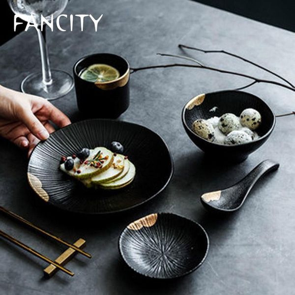 creative wujin moyu tableware set dishes household ceramic sauce rice bowls
creative wujin moyu tableware set dishes household ceramic sauce rice bowls