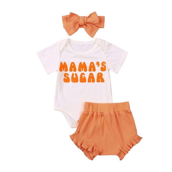 clothing sets 0-18m toddler kids baby girls summer clothes letter print short sleeve rompers +ribbed knitted high waist shorts+headband, White
clothing sets 0-18m toddler kids baby girls summer clothes letter print short sleeve rompers +ribbed knitted high waist shorts+headband, White