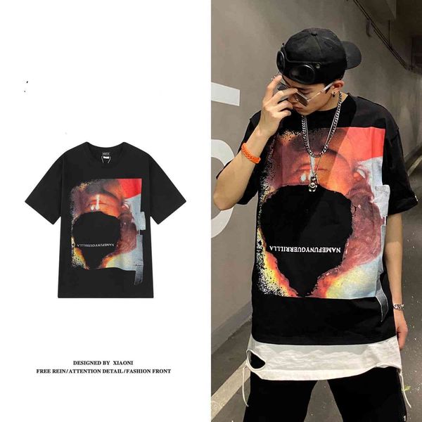 men's t-shirts summer punk rock portrait printing t-shirt high street hip-hop loose hip hop men women print couple lovers hara, White;black
men's t-shirts summer punk rock portrait printing t-shirt high street hip-hop loose hip hop men women print couple lovers hara, White;black