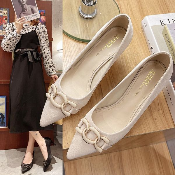 luxury dress shoes pointed shallow mouth middle heel french high heels metal buckle dign feeling fairy style temperament stiletto sho, Black
luxury dress shoes pointed shallow mouth middle heel french high heels metal buckle dign feeling fairy style temperament stiletto sho, Black