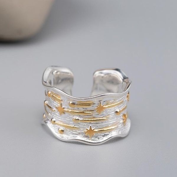 cluster rings 925 silver jewelry natural stone for women vintage antique style meteor shower opening adjustable, Golden;silver
cluster rings 925 silver jewelry natural stone for women vintage antique style meteor shower opening adjustable, Golden;silver