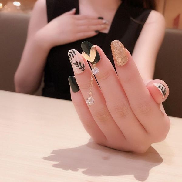 nail art kits 24pcs black gold love heart fake tip sticker french fashion style reusable gradient manicure diy decors detachable
nail art kits 24pcs black gold love heart fake tip sticker french fashion style reusable gradient manicure diy decors detachable
