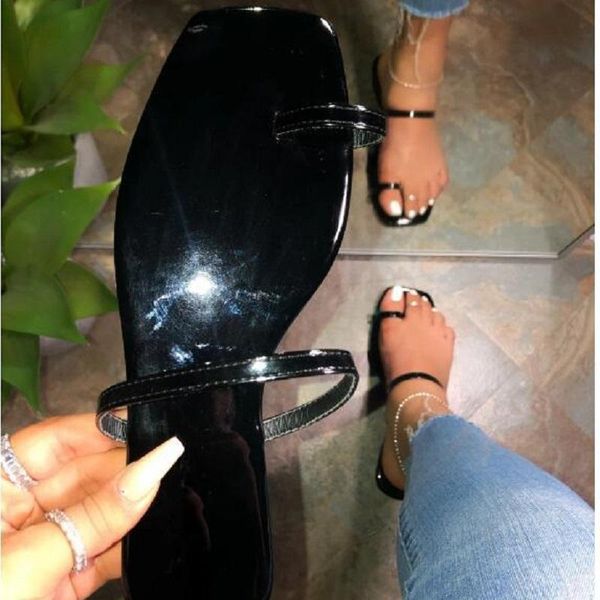 slippers summer women flat square open toe beach sandals ladies black slides female flip flops large size sandalias mujer
slippers summer women flat square open toe beach sandals ladies black slides female flip flops large size sandalias mujer