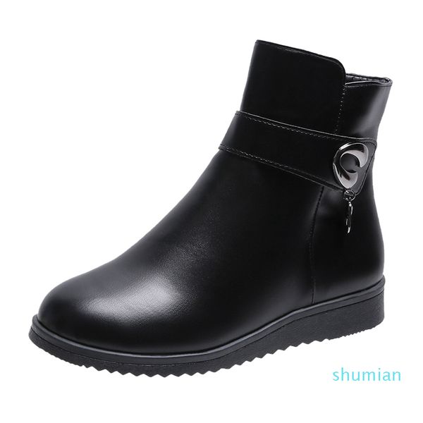 winter short boots women designer socks boots block round toe low heel lady, Black
winter short boots women designer socks boots block round toe low heel lady, Black