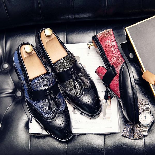 dress shoes men original summer authentic simple classic comfortable fringes men's brock lazy big sizi 48, Black
dress shoes men original summer authentic simple classic comfortable fringes men's brock lazy big sizi 48, Black