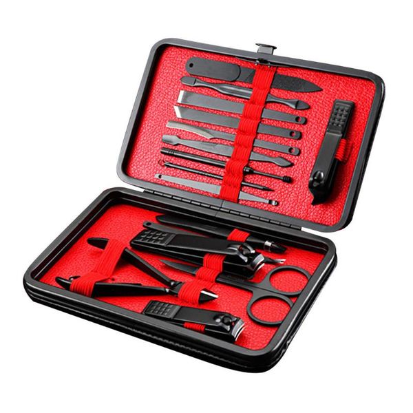 nail art kits 16pcs stainless steel manicure set kit tools tweezer dead skin scissors pedicure care with pusher file polish
nail art kits 16pcs stainless steel manicure set kit tools tweezer dead skin scissors pedicure care with pusher file polish