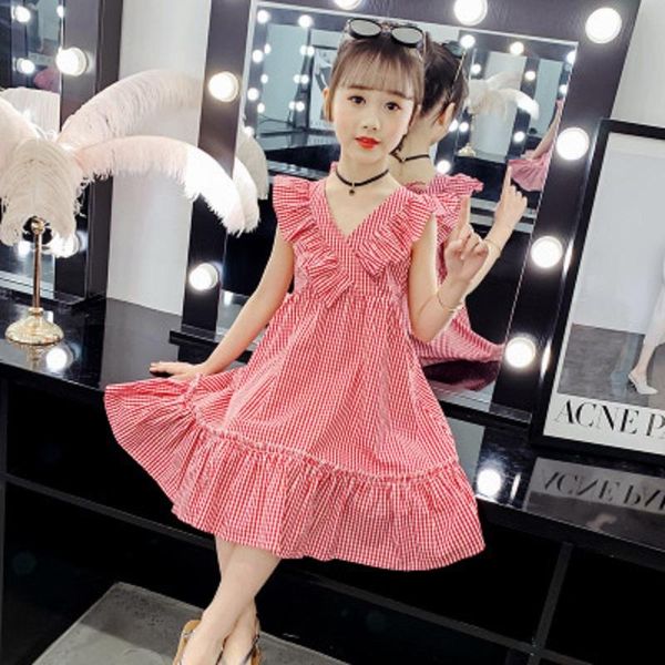 girl's dresses teen dress summer for girl children cotton plaid party lace kids clothes v-neck girls 3 4 5 6 7 8 9 10 11 12, Red;yellow
girl's dresses teen dress summer for girl children cotton plaid party lace kids clothes v-neck girls 3 4 5 6 7 8 9 10 11 12, Red;yellow
