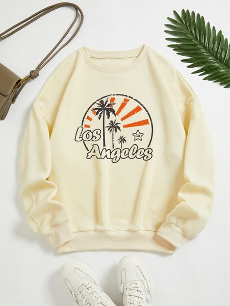 coconut tree & letter graphic thermal lined sweatshirt f61a#, White;black
coconut tree & letter graphic thermal lined sweatshirt f61a#, White;black
