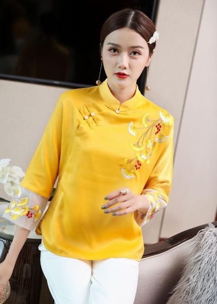 women's jackets autumn original design chinese pattern embroidered big size short section cheongsam style jacket outwear for women, Black;brown
women's jackets autumn original design chinese pattern embroidered big size short section cheongsam style jacket outwear for women, Black;brown
