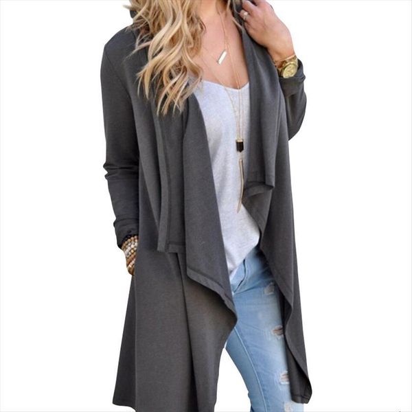 women cardigan autumn long sleeve sweaters irregular female grey thin loose ladies coat slim elegant outerwear, White;black
women cardigan autumn long sleeve sweaters irregular female grey thin loose ladies coat slim elegant outerwear, White;black