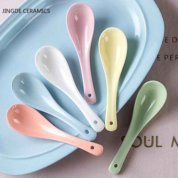 pc ceramics lovely small spoons korean style solid color drink milk soup eat dessert rice spoon tableware supplies
pc ceramics lovely small spoons korean style solid color drink milk soup eat dessert rice spoon tableware supplies
