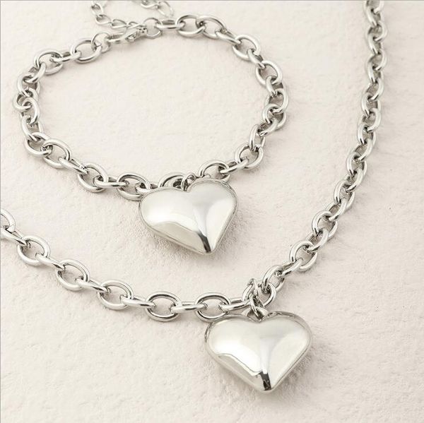 silver glossy love heart necklaces bracelets jewelry sets gsfs004 fashion women gift bracelet necklace set
silver glossy love heart necklaces bracelets jewelry sets gsfs004 fashion women gift bracelet necklace set