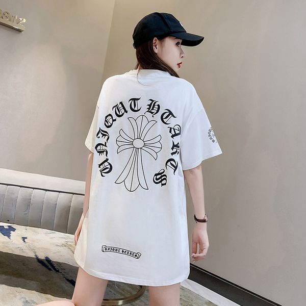 crosin 2021 spring and summer new net red ins short sleeve cross print medium length women's loose casual t-sh brand ehkj, White
crosin 2021 spring and summer new net red ins short sleeve cross print medium length women's loose casual t-sh brand ehkj, White