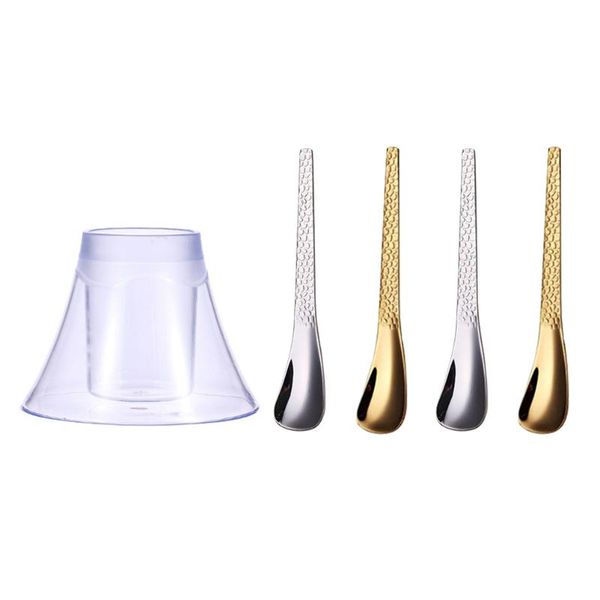 spoons 5pcs dessert fruit salad coffee stirring storage bucket (assorted color) 
spoons 5pcs dessert fruit salad coffee stirring storage bucket (assorted color)