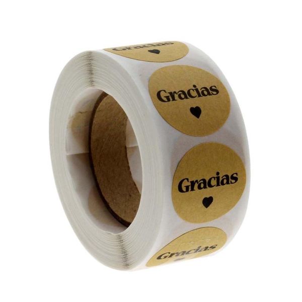 gift wrap 500pcs natural kraft gracias spanish thank you labels stickers for seal label baking package scrapbooking stationery
gift wrap 500pcs natural kraft gracias spanish thank you labels stickers for seal label baking package scrapbooking stationery